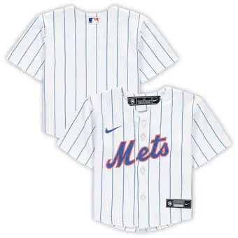 infant nike white new york mets home replica team jersey